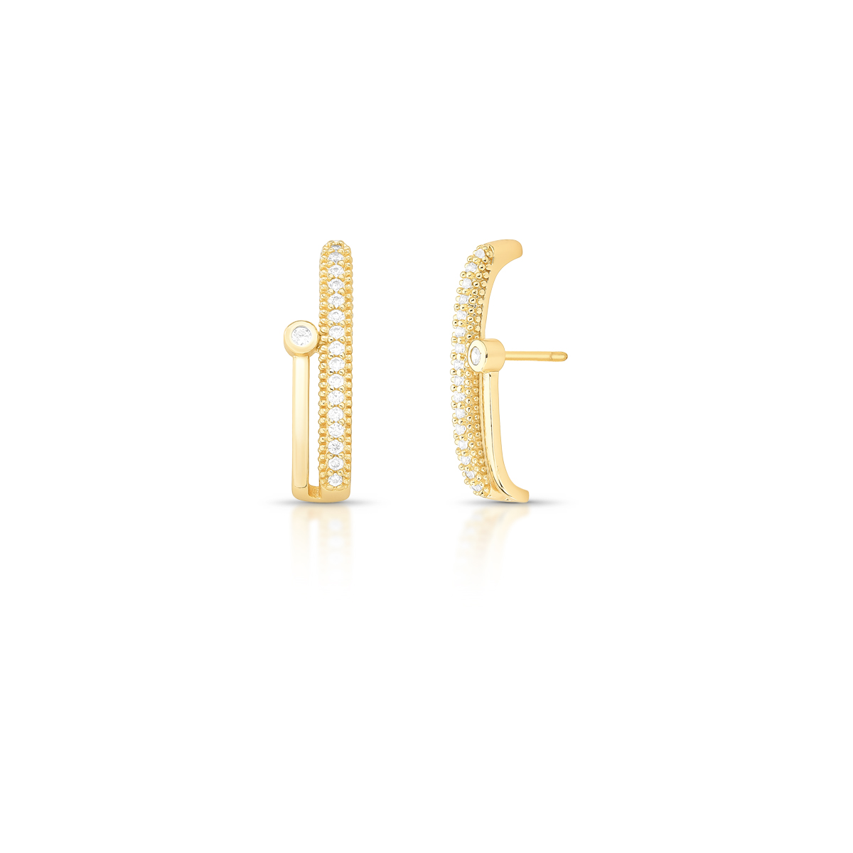 Inspire-se com looks modernos usando brinco ear hook curvo Inspire-se com looks modernos usando brinco ear hook curvo