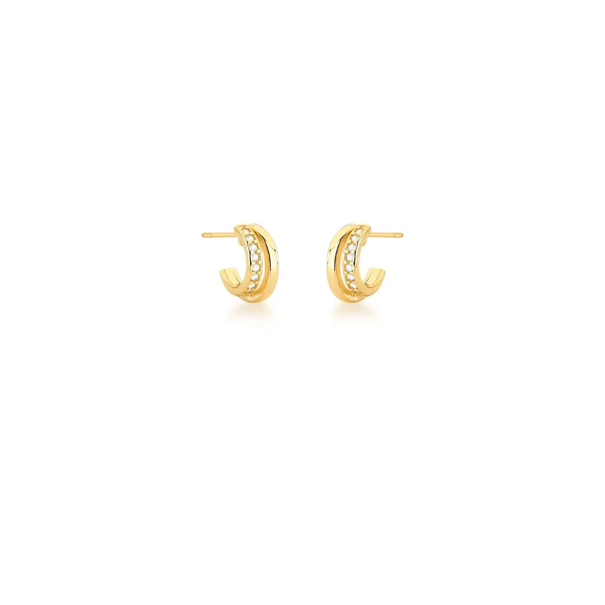 Vantagens da meia argola com zircônias para seu look Vantagens da meia argola com zircônias para seu look