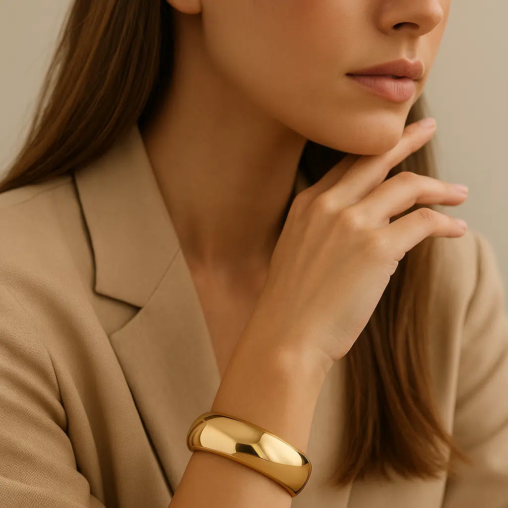 Combinações sofisticadas para usar bracelete curvo em eventos Combinações sofisticadas para usar bracelete curvo em eventos