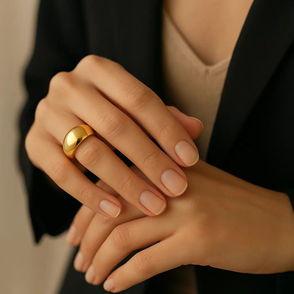 Vantagens do anel arredondado liso dourado para o dia a dia Vantagens do anel arredondado liso dourado para o dia a dia